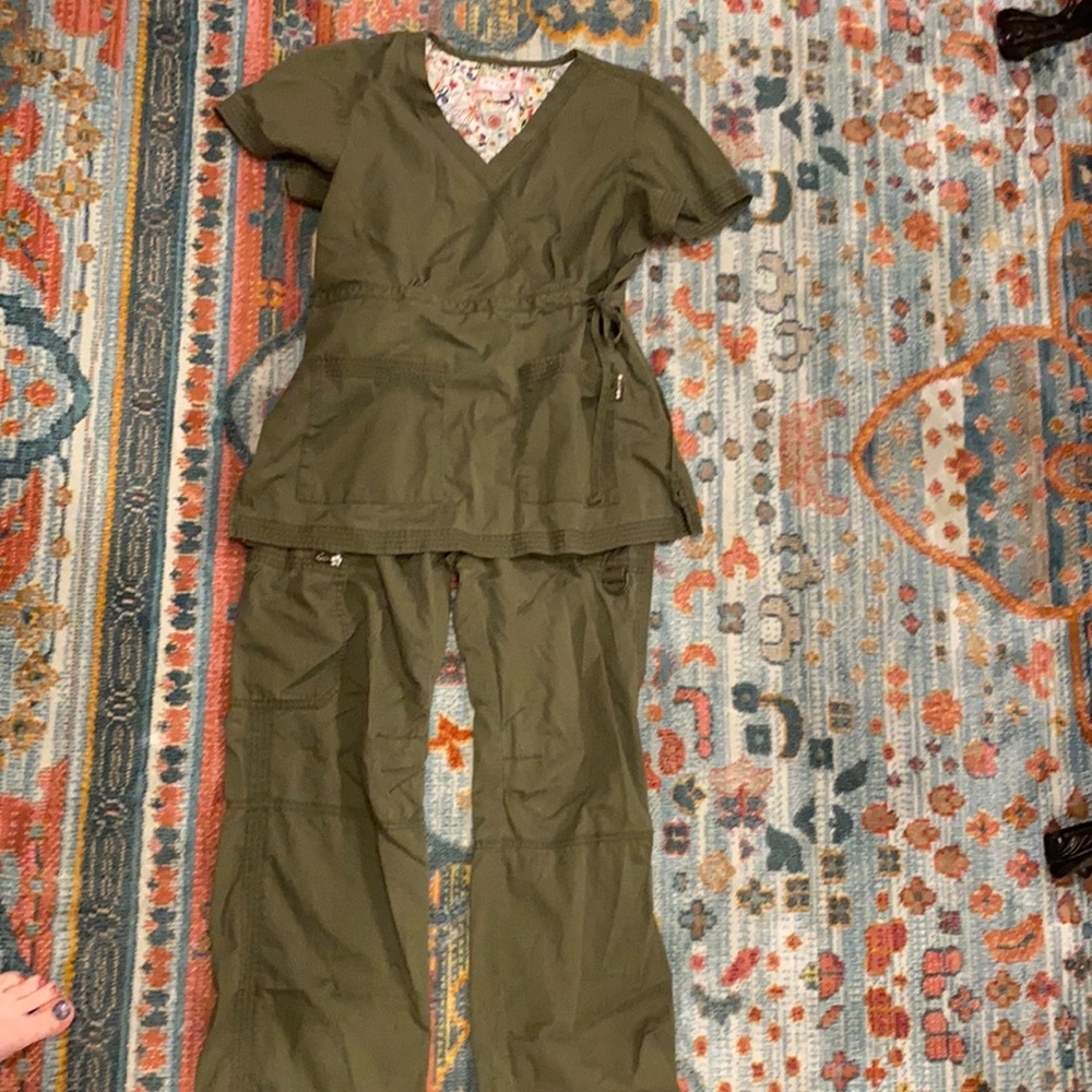 Olive Koi Scrubs